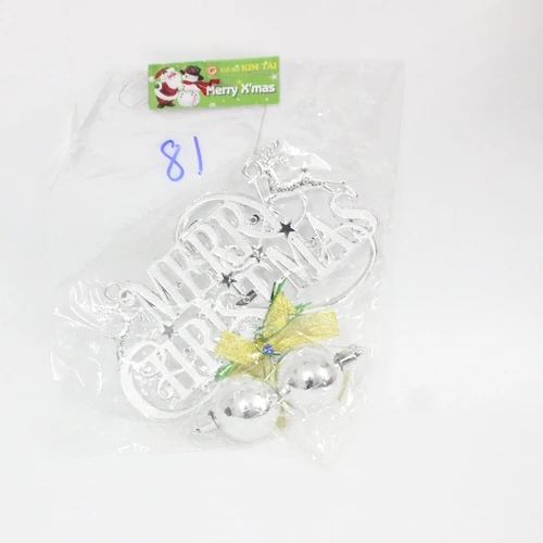 Đồ trang trí noel merry christmas và quả châu