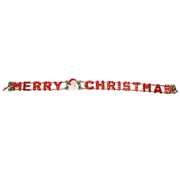 Đồ trang trí noel dây chữ treo merry christmas