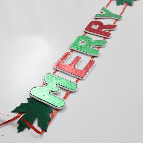 Đồ trang trí noel dây treo merry christmas nhỏ