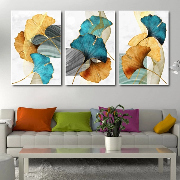 Tranh treo tường lá rẻ quạt