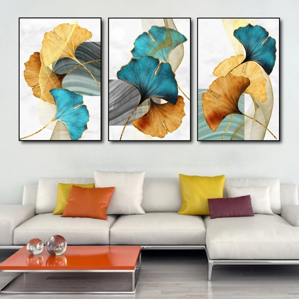 Tranh treo tường lá rẻ quạt