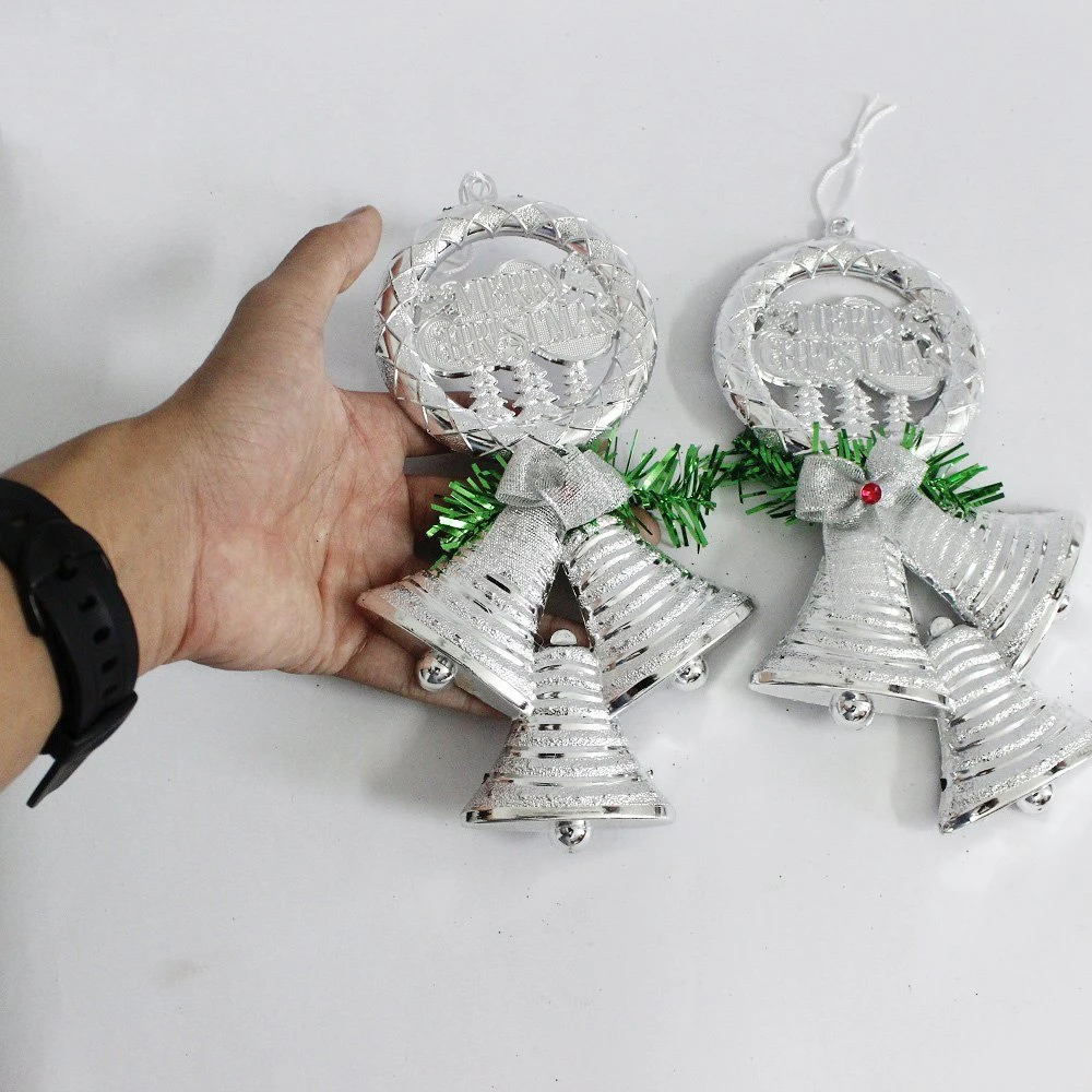 Vòng treo trang trí noel merry christmas và 3 chiếc chuông