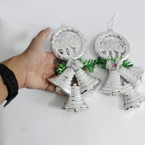 Vòng treo trang trí noel merry christmas và 3 chiếc chuông