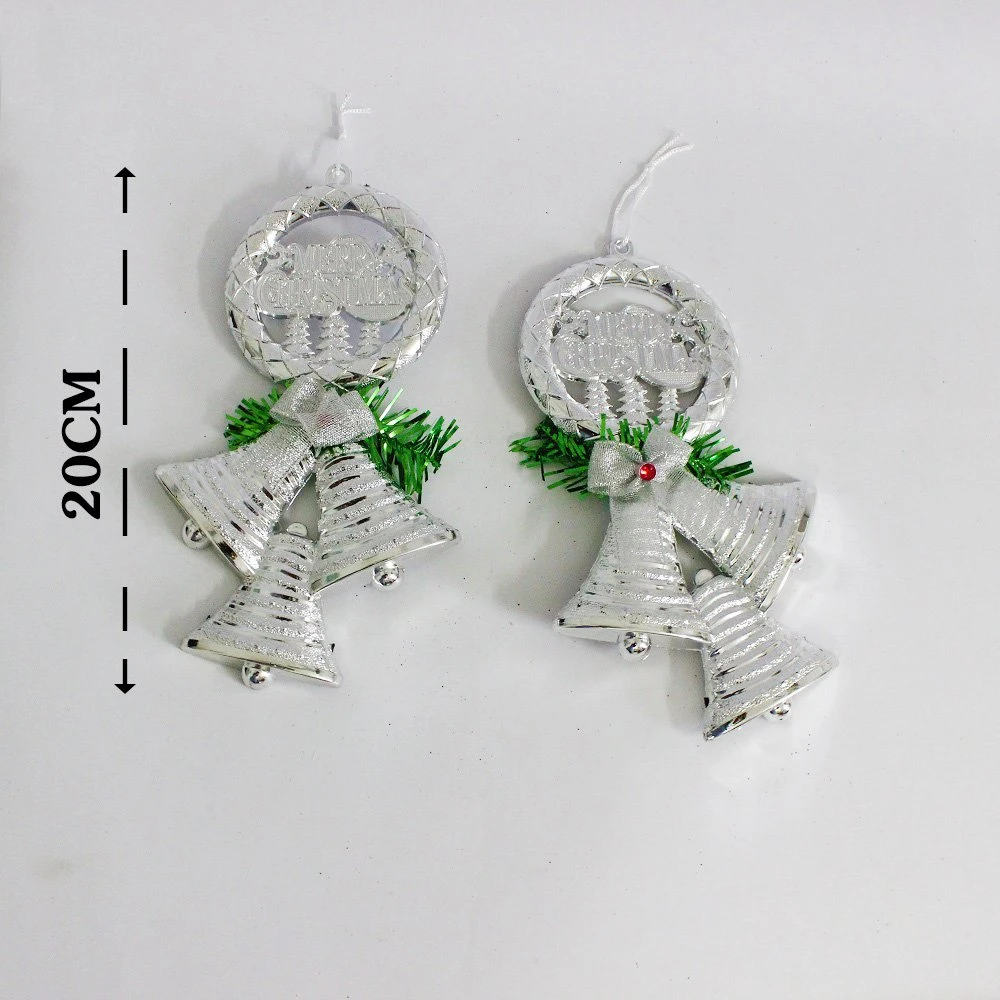 Vòng treo trang trí noel merry christmas và 3 chiếc chuông