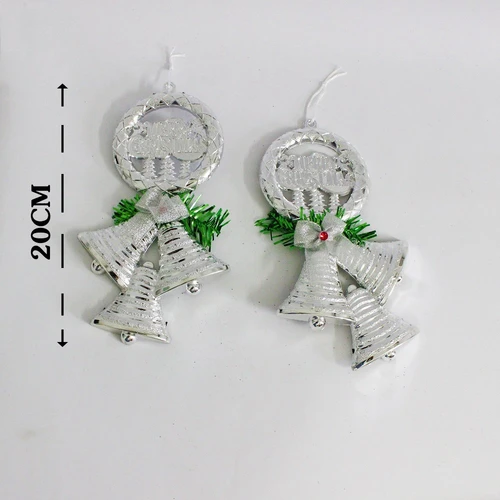 Vòng treo trang trí noel merry christmas và 3 chiếc chuông