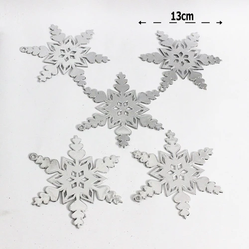 Đồ trang trí noel bông tuyết vàng