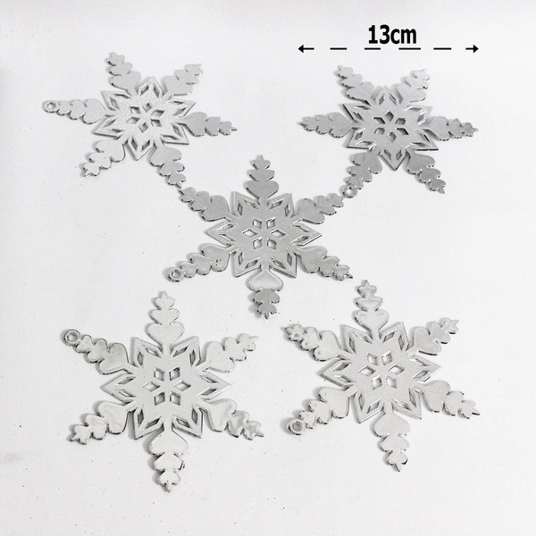 Đồ trang trí noel set 5 bông tuyết