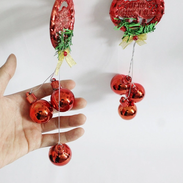 Bộ 2 dây treo quả châu trang trí noel