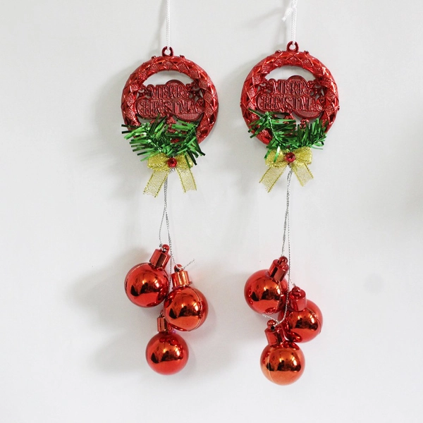 Bộ 2 dây treo quả châu trang trí noel