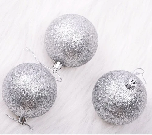 Đồ trang trí noel quả châu kim tuyến