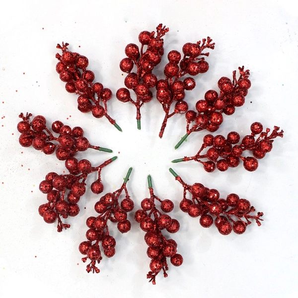 Combo 10 cành cherry (đỏ , vàng, trắng) treo trang trí