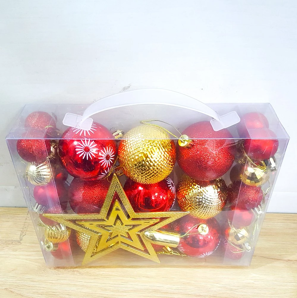 Đồ trang trí noel combo hộp châu và sao đỉnh