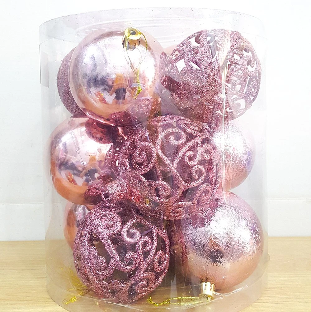 Đồ trang trí noel combo quả châu bóng và hoa văn