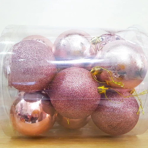 Đồ trang trí noel combo quả châu bóng và hoa văn