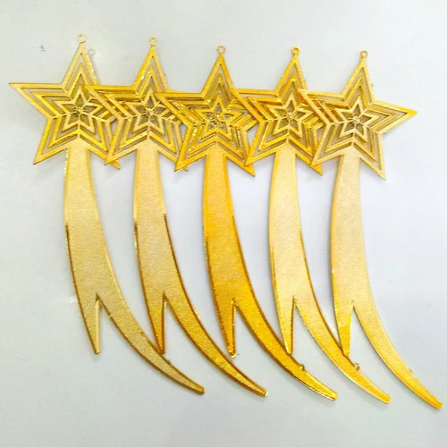 Đồ trang trí noel set 5 sao sẹt trang trí