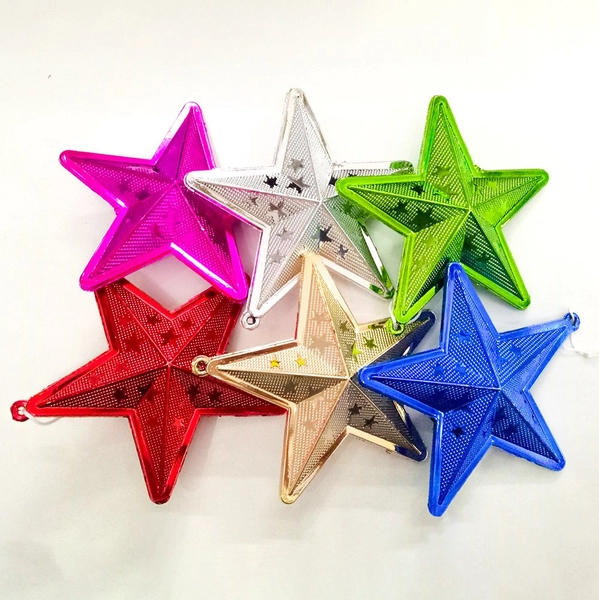Đồ Trang Trí Noel Set 6 Ngôi Sao Treo Trang Trí