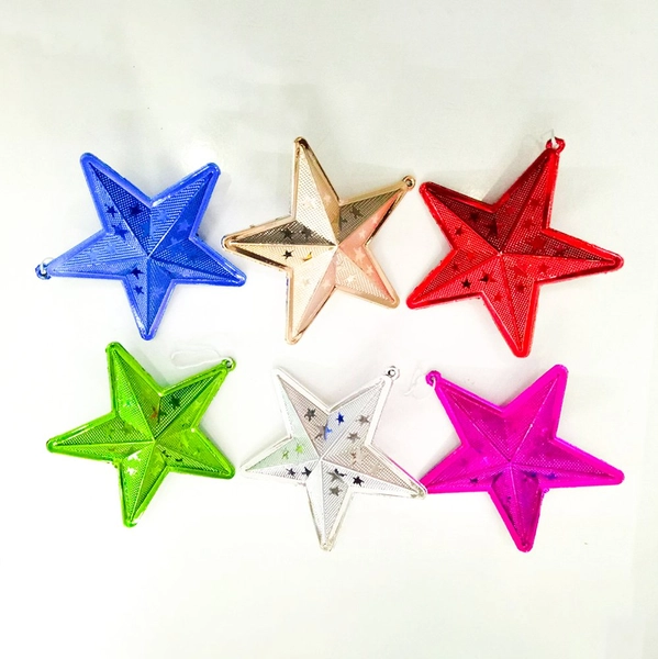 Đồ Trang Trí Noel Set 6 Ngôi Sao Treo Trang Trí