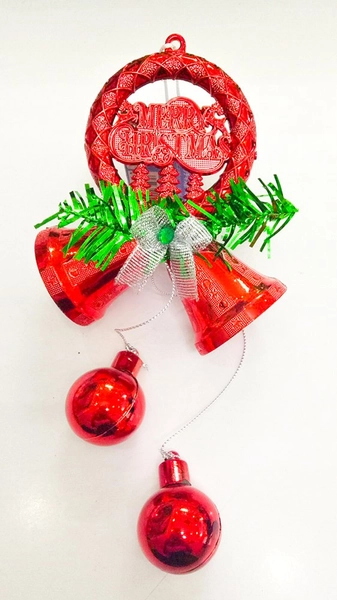 Đồ trang trí noel vòng merry chuông treo