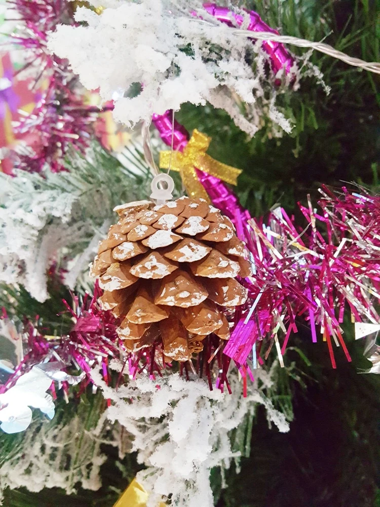 Hộp quả thông trang trí noel