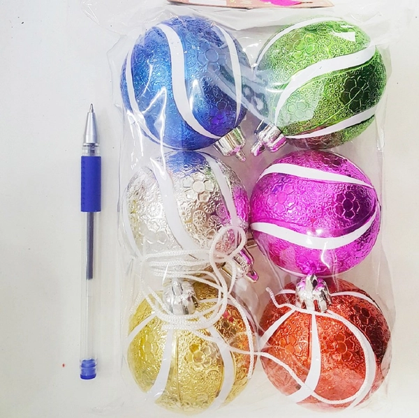 Đồ trang trí noel châu sọc hoa văn