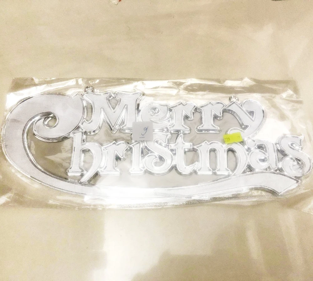 Đồ trang trí chữ merry christmas treo lớn