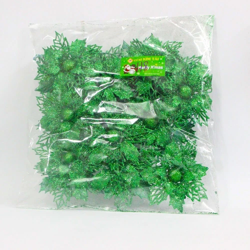 Đồ trang trí noel bông kim tuyến lớn