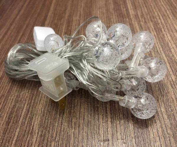 Đèn led bi trang trí noel 5m nhiều màu