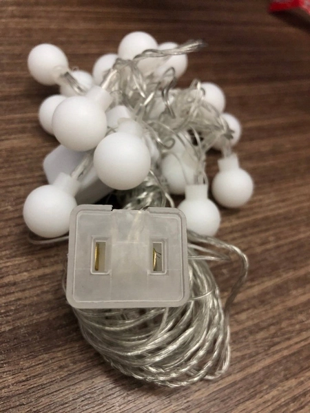 Dây đèn led 5m trang trí bóng bi đục tròn nhiều màu