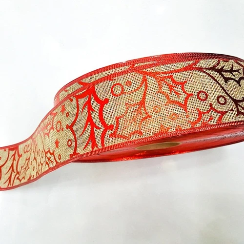 Đồ trang trí noel 10m dây ruy băng họa tiết