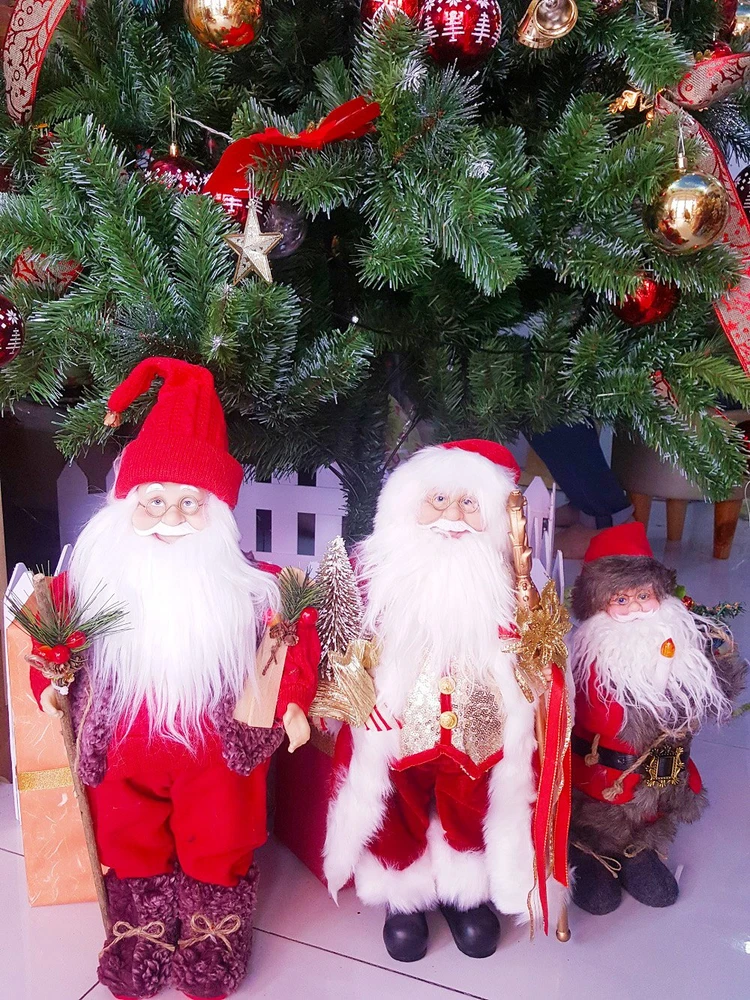 Đồ trang trí noel mô hình ông già noel pin