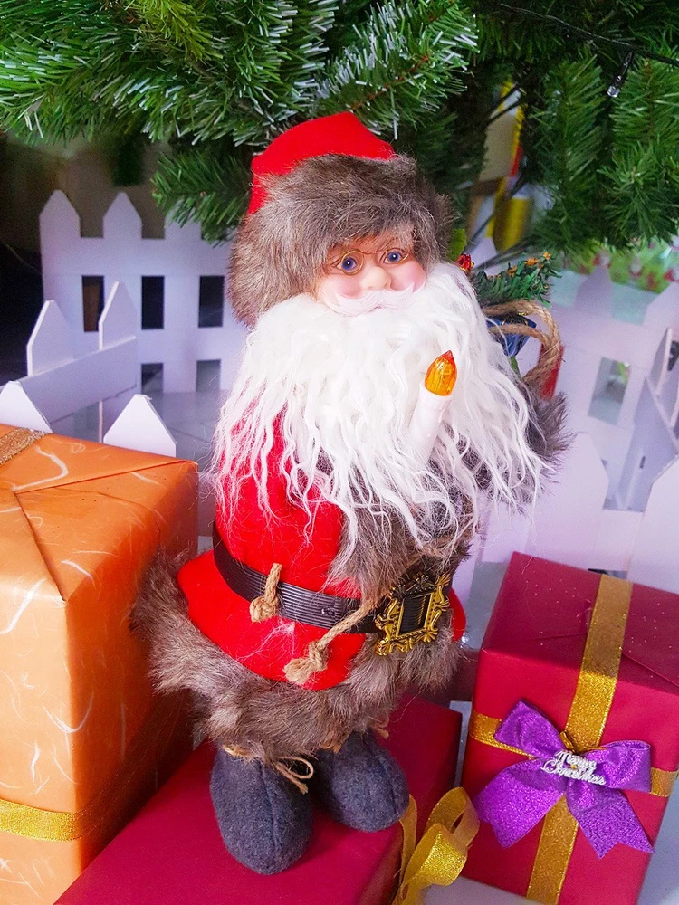 Đồ trang trí noel mô hình ông già noel pin