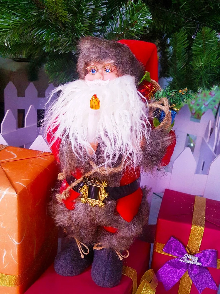 Đồ trang trí noel mô hình ông già noel pin