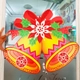 Đồ trang trí noel hình dán noel 2 mặt chiếc chuông to