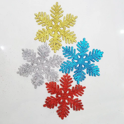 Bông tuyết nhiều màu treo trang trí noel