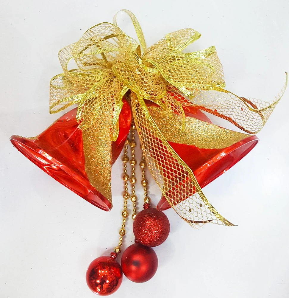 Chuông đôi và châu treo trang trí noel