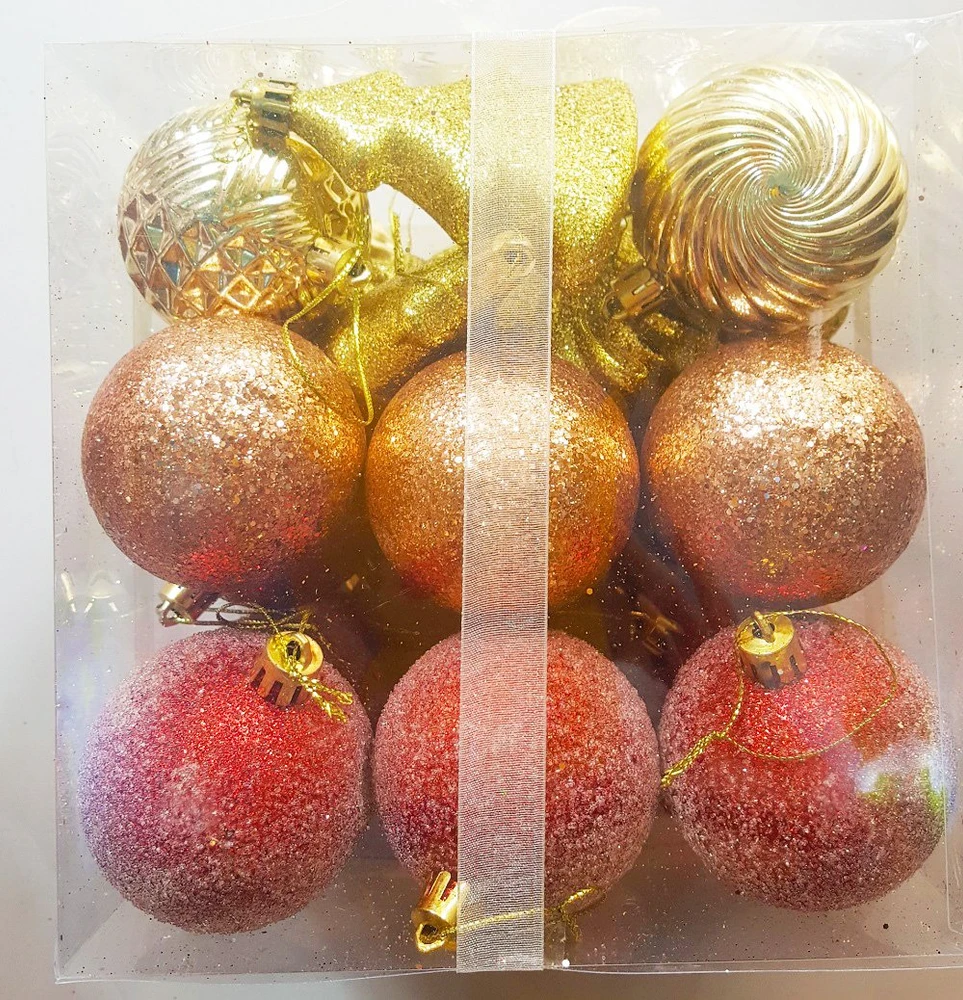 Hộp châu 3 màu kèm sao trang trí noel