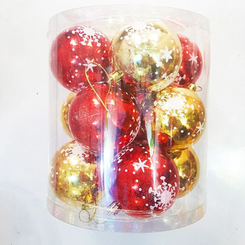 Hộp quả châu nhiều màu trang trí noel