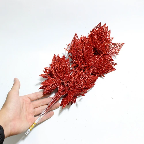 Lá phủ kim tuyến trang trí