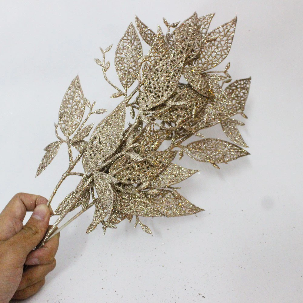 Lá phủ kim tuyến trang trí