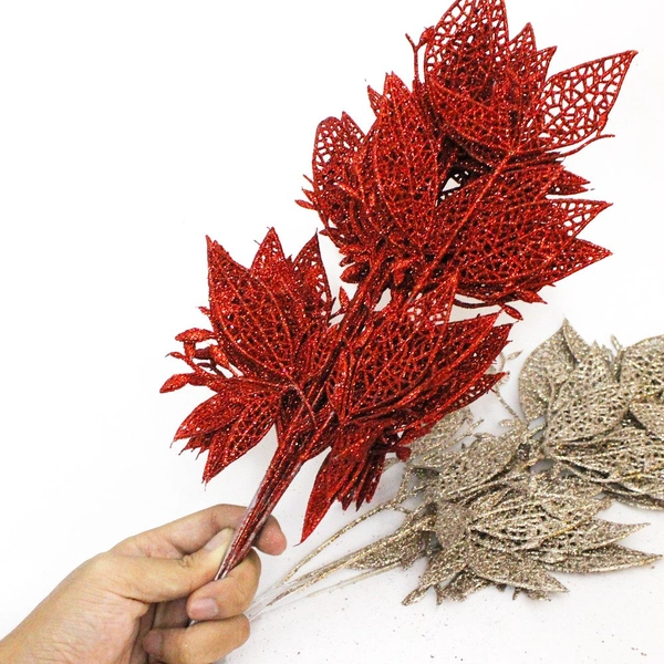 Lá phủ kim tuyến trang trí