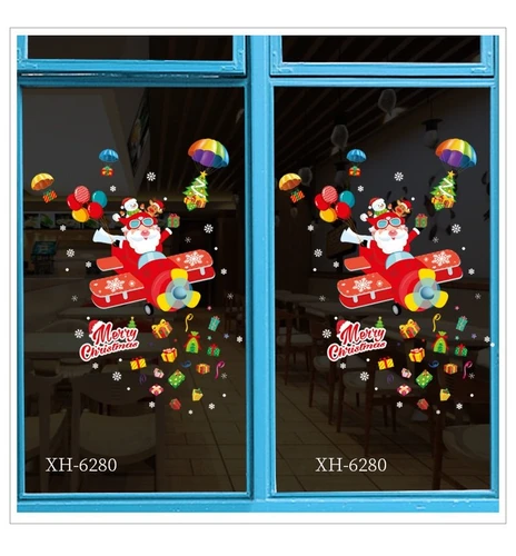 Decal trang trí giáng sinh hình ông già noel
