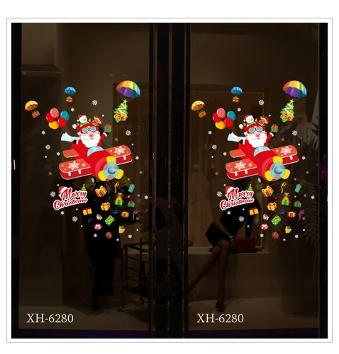 Decal trang trí giáng sinh hình ông già noel