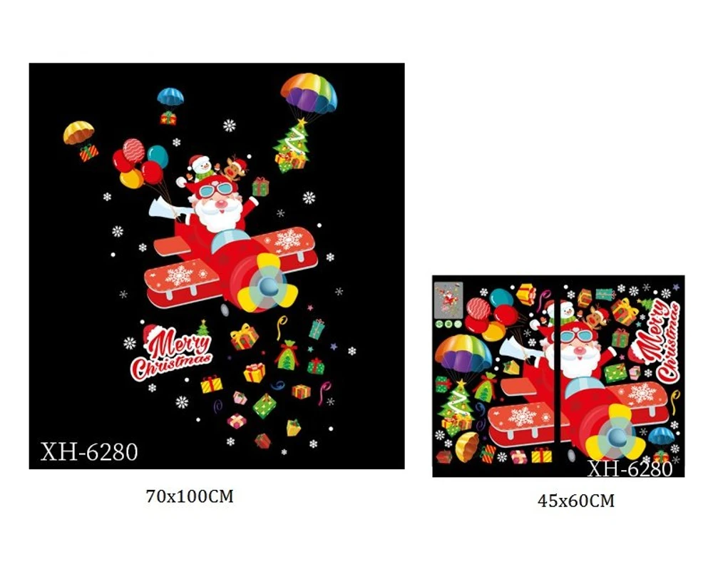 Decal trang trí giáng sinh hình ông già noel