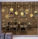 Decal trang trí cửa kính dây treo quả cầu noel