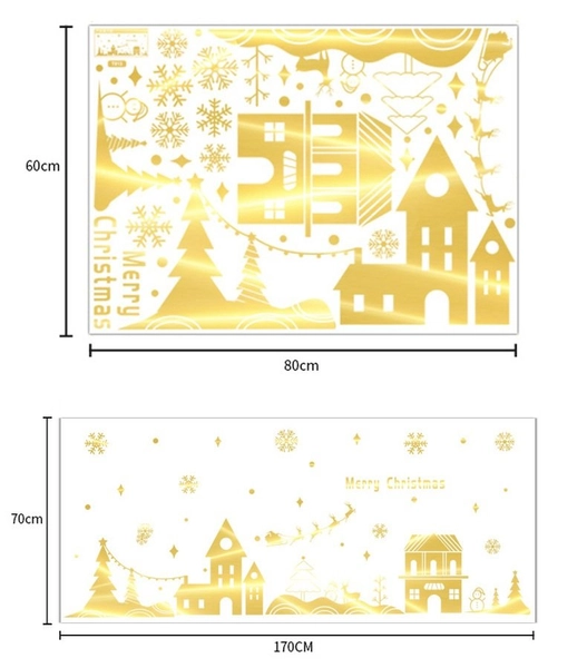 Decal trang trí giáng sinh thành phố