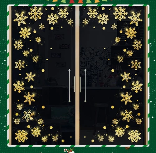 Decal trang trí noel bông tuyết nhiều kích thước