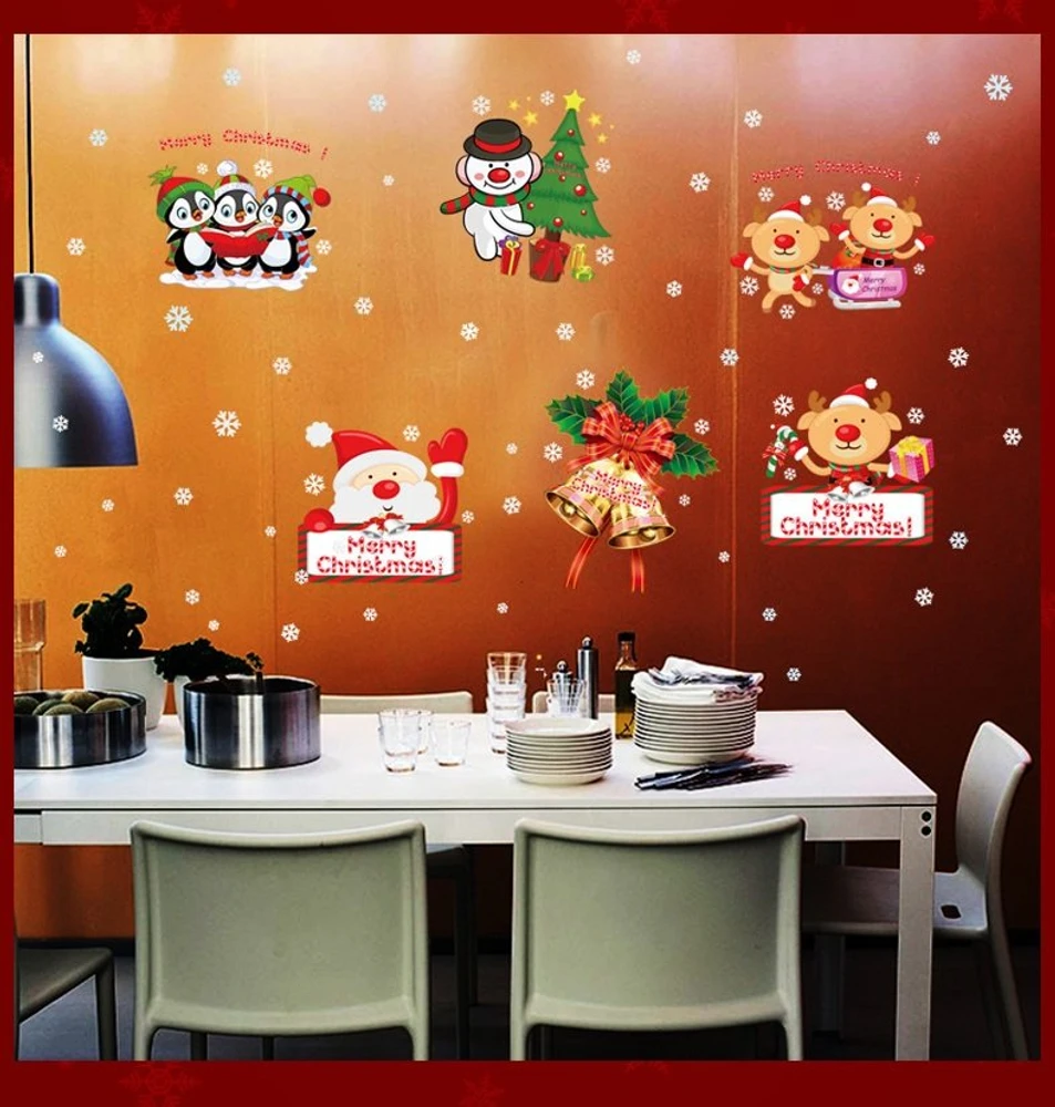 Decal trang trí noel Giáng sinh an lành mẫu 4