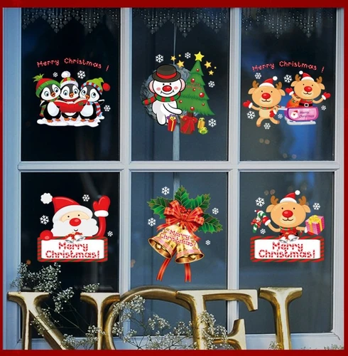 Decal trang trí noel Giáng sinh an lành mẫu 4