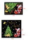 Decal trang trí noel ông già Santa và cây thông