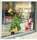 Decal trang trí noel ông già Santa và cây thông